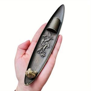 TEMU 전통 보트 모양의 메탈 향로, 스타일리시한 메탈릭 디자인 - 크리스마스, 할로윈, 부활절, 하누카, 추수감사절과 같은 행사를 위한 빈티지 장식에 완벽