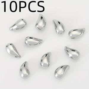 TEMU 10pcs, 유럽 및 미국 패션 - 구리 - 아름다운 물방울 체인 장식, 귀걸이 - 남녀 공용 패션 귀걸이 DIY, 목걸이, 귀걸이, 체인 장식, 귀걸이, 팔찌에 적합