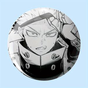 TEMU 2D 플랫, 애니메이션 캐릭터 브로치 핀 - 블랙 앤 화이트 메탈 배지, 디테일된 갑옷 디자인, DIY 패션 액세서리, 학교 가방, 의류 장식, 축제, 결혼식, 생일 선물, 애니메이션 액세서리, 결혼식 장식, 디테일된 갑옷 디자인, 2D 플랫