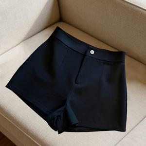 TEMU 여성용 솔리드 컬러 숏 쇼츠 - 가볍고 시원한 여름 캐주얼 비치웨어, 솔리드 컬러 디자인, 세탁기 사용 가능한 심플 쇼츠, 캐주얼 복장, 수영장 & 휴가용 - 솔리드 컬러, 다용도 심플 스타일