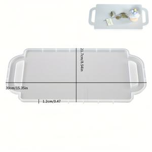 TEMU 손잡이가 달린 트레이용 실리콘 몰드, 석고, 점토 및 콘크리트 프로젝트에 적합, 홈 데코, 주얼리 디스플레이 및 데스크탑 장식에 이상적입니다.