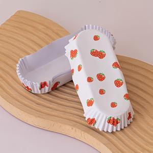 TEMU 50개 고온 내성 보트형 케이크 종이컵, 핫도그 쿠션지, 베이킹 롱브레드 몰드