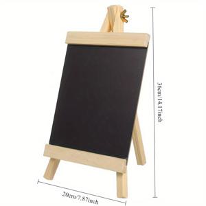 TEMU 1개 현대적 자연 목재 접이식 삼각대 칠판 - 휴대용 미니 디스플레이 보드, 결혼식, 주방, 레스토랑, 홈 데코용 - 전기 불필요, 가벼운 & 안정적인 디자인, 테이블탑 장식, 접이식 이젤, 내구성 있는 구조