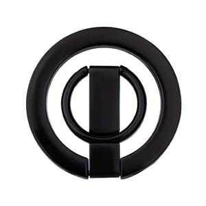 TEMU 아연 합금 자석 접이식 휴대폰 링 홀더, 360° 조절 가능 데스크탑 스탠드, 아이폰 및 스마트폰에 적합한 전용 자석 부착, 휴대 용이한 접이식 디자인|그립톡