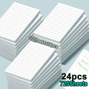 TEMU 24개 세트, 가로 격자 스티커 메모 720매 포함, 강력 접착식 노트패드, 패드당 30매, 사무실, 가정 및 학교에서 사용하기 쉬운 습식 메모, 신학기 시즌에 적합