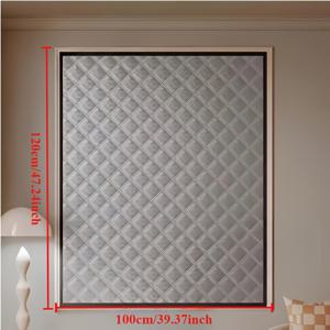 TEMU 겨울용 단열 창문 커튼 - 방풍 및 방한 폴리에스터 룸 디바이더, 빛 차단, 소음 감소, 햇빛 차단 기능, 집/사무실/침실용, 주름 방지, 사전 포장 사이즈