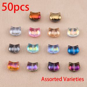 TEMU 50개 고양이 머리 비즈, 인조 재질, 목걸이, 팔찌 및 기타 장식용으로 완벽