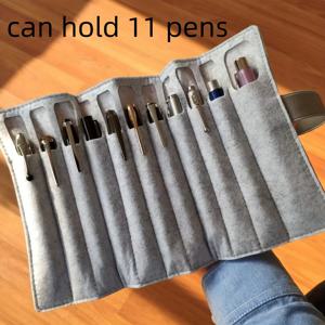TEMU 다기능 롤 펜 케이스, 펜 홀더, 문구류 정리 분류 가방, 붓 펠트 보관 가방, 메이크업 브러쉬 보관 가방, 문구 상자 펜 가방, 11개의 펜 수납 가능