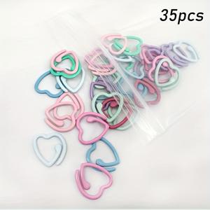 TEMU 15/35개 금속 오픈엔드 스티치 마커와 크로셰 훅, 내구성 있는 크로셰 액세서리, 수공예 및 DIY 프로젝트용, 크로셰, 뜨개질, 패브릭 라벨, 의류 마킹 등에 적합