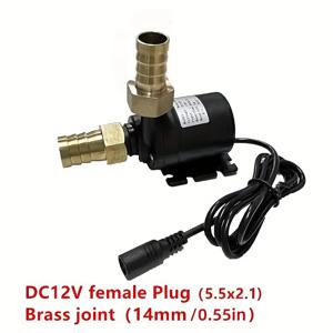 TEMU 800L/H 고유량 DC 수중 펌프 - 헤비듀티 브러시리스 모터, 퀵 커넥트 피팅 포함, 12V DC 어항/분수/정원용 펌프, 물고기 탱크, 연못, HVAC 및 상업용 - 컴팩트 디자인, 쉬운 설치, 신뢰성 높은 성능, 수족관 애호가를 위한 제품