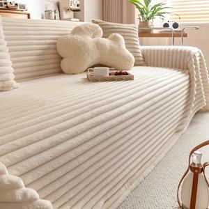 TEMU 싱글 컬러 플러시 소파 쿠션, 두꺼운 부드러운 플러시 담요, 소파용 미끄럼 방지 커버, 반려동물에게 적합, 겨울철 따뜻함, 다양한 색상으로 제공, 거실, 침실 장식에 완벽한 옵션|쇼파커버|쇼파쿠션|쿠션커버