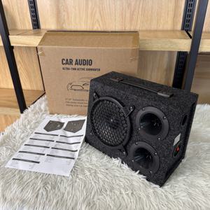 TEMU MAX.350W 12V 차량용 사다리꼴 패시브 서브우퍼, 듀얼 트위터 및 싱글 트위터 옵션 제공, 풍부한 중고음, 밝은 하고, 강력하고 강력한 RMS.35W, 4-Ohm 임피던스, 주파수 응답 20HZ-20KHZ