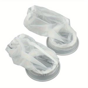 TEMU IBC 용기용 워셔블 나일론 스트레이너 2개 세트 - 고강도 메시 벤트 캔 (매우 강력한 고정 링 포트 포함), IBC 토트백, 빗물 수집, 정원 관개 및 산업용 버킷 액세서리에 적합, 고밀도 찢김 방지 소재로 제작