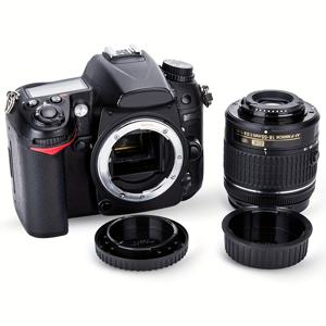 TEMU 니콘 F 마운트 카메라 D3500, D3400, D3300, D3200, D3100, D3000, D7500, D7200, D7100, D5600, D5500, D5300, D5200, D5100, D5000, D780, D850, D810A, D810, D750, D6, D5, D4s, D4용 후면 렌즈 캡 & 바디 캡 커버