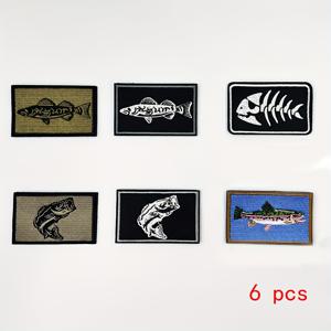 TEMU 낚시 의류, 모자, 백팩, 바지 등에 적합한 마법 테이프 배지 패치가 있는 물고기 무늬 남성 자수 패치 세트 - 방 장식, 미적 방 장식, 침실 장식, 홈 데코, 기숙사 장식용 완벽