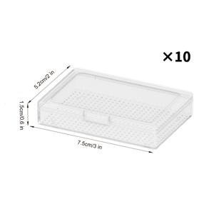 TEMU 10개 페인팅 트레이 세트 (뚜껑 포함), 아트 용품 보관용으로 설계되었으며, 향상된 바닥 디자인으로 제작 효율을 향상시킵니다.