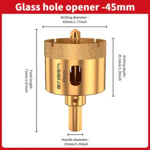 TEMU 건식 및 습식 모두에 적합한 나사산 드릴 비트, 범용 삼각 핸들이 특징입니다. 타일, 세라믹, 돌, 대리석, 화강암 및 벽돌에 사용하기에 이상적입니다.