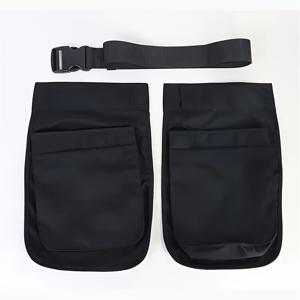 TEMU 캔버스 하프 바디 에이프런 웨이스트 백, 대용량 지퍼 & D-링 수납 파우치, 접이식 다용도 스포츠, 가드닝, 작업, 펫 트레이닝용 - 남녀 공용, 펫 트레이닝 기어 | 캐주얼 스타일 백 | 탈부착 가능한 스트랩|힙색|남자가방