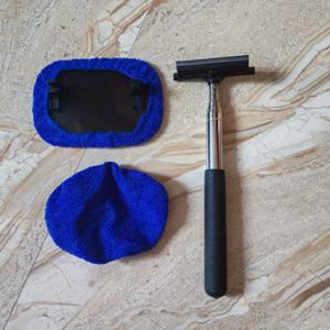 TEMU 자동차 후방 거울 와이퍼, 스테인리스 스틸 텔레스코픽 와이퍼 블레이드, 창문 유리 와이퍼 및 제습기, 차량 청소 도구