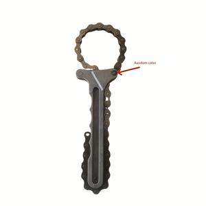 TEMU 체인 드라이브 토크 렌치 & 오일 필터 제거 도구 - 헤비듀티 조절 가능한 엔진 정비 도구 (체인 및 스프로킷 포함) - 자동차, , ATV, 트럭 수리용 - 오일/엔진 호환