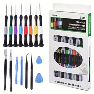 TEMU Kaisi 16pcs 정밀 드라이버 세트는 삼성, 아이폰, 아이패드, 컴퓨터, 노트북 및 기타 장치와 호환되는 수리 도구 키트입니다.