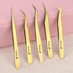 TEMU 5개입 다기능 스테인리스 스틸 핀셋 | 정밀 3-아크 디자인, 미끄럼 방지 핸들, 거울 광택, 속눈썹 핀셋, 제모 도구, 메이크업 도구, 얼굴에 적합, 완벽한 휴일 선물