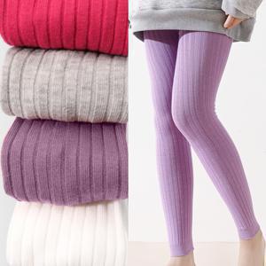 TEMU 팬티스타킹 외부 포장에 있는 영어 세탁 라벨. 여아용 단색 세로 레깅스 5매 팩, 가을/겨울 필수템