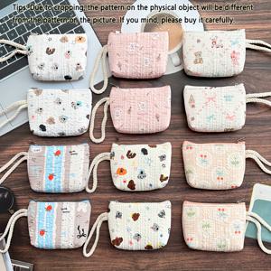 TEMU 12개 귀여운 만화 손목 동전 파우치 - 다용도 미니 지갑 키 홀더, 동전 가방 및 창의적인 선물 파우치 여성용, 파스텔 색상, 일상 사용에 완벽, 귀여운 지갑, 핸드백용 미니 메이크업 백, 가방용 미니 백