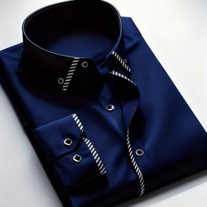 TEMU 남성용 퀵드라이 주름방지 슬림핏 드레스셔츠 - 칼라 버튼업 비즈니스 캐주얼 & 드레스셔츠, 사무실, 웨딩, 파티용 - 세탁기 사용 가능 솔리드 컬러 프로페셔널 워크웨어|남자셔츠|오피스룩