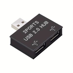 TEMU USB 확장기 1개-2개 포트 마우스 키보드 USB2.0 HUB 스플리터 고속, USB 허브 스플리터, 노트북용 USB 허브, 컴퓨터용 USB 허브