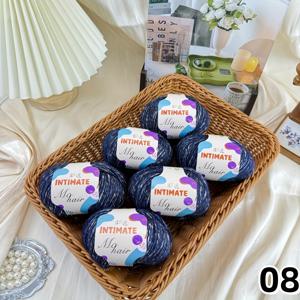 TEMU 6볼/300g 울 아크릴 혼방 스프레이 실, 부드럽고 피부에 친화적, 풍성한 털감, 담요, 스로우, 패드, 모자, 스카프, DIY 공예 등에 적합