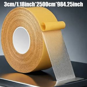 TEMU 잔여물 없이 사용 가능한 초강력 양면 테이프 25미터 1롤입니다. 높은 점도 플라스틱 격자 테이프는 목재, 금속 및 플라스틱에 적합하며, 다양한 가정 및 사무실용으로 이상적이며 목공 도구에도 적합합니다.