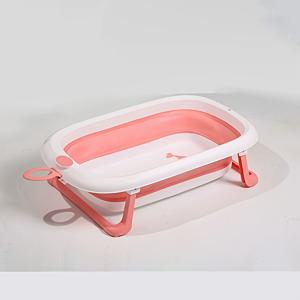 TEMU 팬린너 귀여운 고래 패턴 베이비 욕조 - 휴대용 목욕통, 3가지 컬러 (멀티컬러), 앉아/눕아 목욕, 공간절약형 디자인|욕조