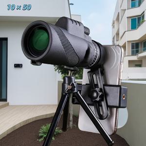 TEMU 성인용 단안 망원경, 10X50 고휘도 쌍안경, 안정적인 삼각대 - 휴대용, 조류 관찰, 사냥, 캠핑, 콘서트 및 여행용 - 휴일 및 생일 선물로 완벽, 가벼운 컴팩트 디자인, 아웃도어 애호가를 위해 제작