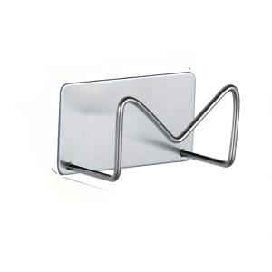 TEMU 벽걸이형 헤어브러시 및 스트레이트너 정리대 1개 (드릴 불필요) - 강력 접착식 스테인리스 스틸 선반 욕실 수납, 다용도 공간 절약형 헤어 도구/화장품 랙|화장실선반