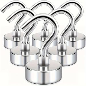 TEMU 40파운드 고강도 자석 후크 - 광택 표면, UV 저항, 크루즈 객실, 냉장고, 주방 열쇠 정리대, 도어 마그네틱, 현대적인 실용적인 걸이 후크, 천장에 설치 가능|냉장고