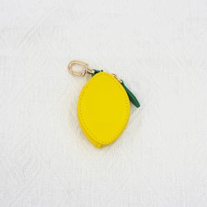 TEMU 레몬 키체인 미니 지갑 - 시트러스 과일 지갑 액세서리, 동전 주머니 & 레몬 모양 참, 캐주얼 핸드백 키홀더, 신용카드용 (스타일 우선)