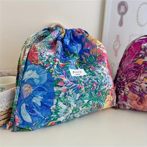 TEMU 그녀/남자를 위한 선물 1개 대형 사이즈 유화 니시 스타일 선물 가방, 13.3*12.6인치, 생생한 꽃 - 여행, 보관, 파티, 집, 휴가에 필수 - 일상적인 사용을 위한 다용도 선물 가방