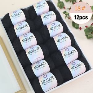 TEMU 알파카 모헤어 실 12다발 - DIY 뜨개질 및 코바늘용 - 스카프, 목도리, 스웨터, 상의, 재킷, 장갑, 양말 등 | 고급스러운 질감 | 부드럽고 따뜻하며 편안함, 보풀 방지, 총 300g, 12다발 * 25g|스카프|DIY|뜨개실