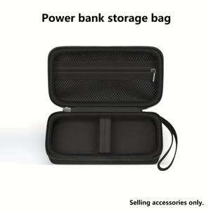 TEMU 1개 EVA 초두꺼운 보조배터리 보관 케이스, 낙하 방지 디자인, 넉넉한 내부 공간, 초부드럽고 두꺼운 쿠션 벽. 가정 또는 여행용으로 소중한 물품을 안전하게 보관하기 위한 필수품 (보조배터리 미포함 - 정리함만 제공)