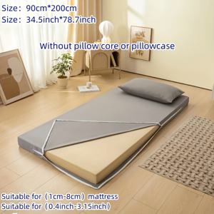 TEMU 1개 L자형 양면 지퍼형 매트리스 보호커버, 1-8cm 침대 두께 적합, 세탁기 사용 가능, 풀 커버리지, 싱글/더블/킹/퀸 침대 호환, 패딩 없음 & 쉬운 설치 (다양한 색상 옵션)