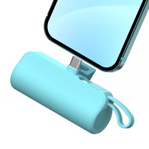 TEMU 2way 5000mAh 도킹형 미니 C타입+C타입 보조배터리 스마트폰