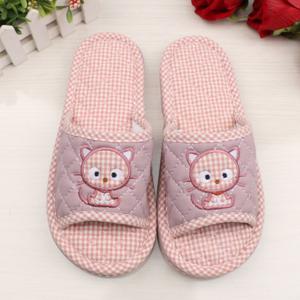 TEMU [] 3중쿠션 실내화 귀여운 고양이 야옹이 면 실내화 거실화 층간소음방지