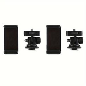 TEMU 360° 회전 짐벌이 있는 카메라 & 폰 마운트 - DSLR & 싱글 핫슈 어댑터, 확장 가능한 삼각대 액세서리, 휴대용 카메라, 핫슈 베이스, 미니 사진기, 삼각대 핫슈