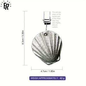 TEMU 클립이 있는 우아한 금속 테이블보 무게 - 