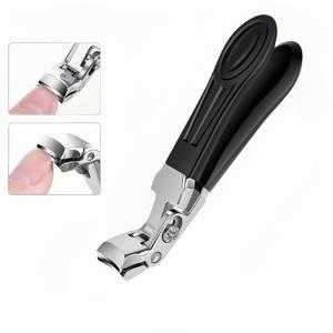 TEMU 전문가용 손톱깎이 (노인용) - 넓은 입구와 각도 디자인, 스테인리스 스틸 재질로 손톱 및 발톱 모두 사용 가능, 캐쳐 장착, 두꺼운 손톱, 남성, 여성 및 임산부에게 적합