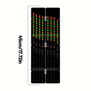 TEMU 8개 야광 전자 낚시 부유체 (무료 부유함 상자 포함), 잉어 및 배스 낚시에 적합, 주야간 사용 가능 (배터리 미포함), 배터리 없음