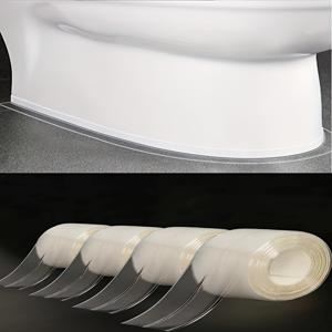 TEMU 방수 실링 테이프 4롤 - 도구 불필요, 투명하고 내구성 있는 PVC, 싱크대, 변기, 욕조 모서리 채우기용 - 쉽게 붙이는 접착식 실링 스트립