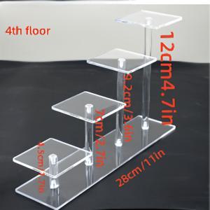 TEMU 투명 아크릴 주얼리 디스플레이 스탠드, 투명 다층 디스플레이 랙, 시계, 팔찌, 반지, 귀걸이, 향수, 화장품 등 다양한 주얼리 전시용, 주얼리 제작 및 포장 용품, 반지 정리함,팔찌 홀더,멀티레이어 랙,모던 오거나이저,내구성 있는 디스플레이,계단식 디스플레이,쇼케이스 정리함,공예 애호가