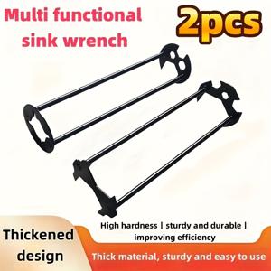 TEMU 1 세트 (A+B) 콤보 다기능 싱크 레ンチ | 원피스 디자인 | 두꺼운 재질 | 가볍고 빠른 작동 | 너트 | 샤워기 너트 | 배수 파이프 | 좁은 공간, | 1 세트 1 박스에 적합 | 간편한 작동 | 주방에 적합|싱크대수전